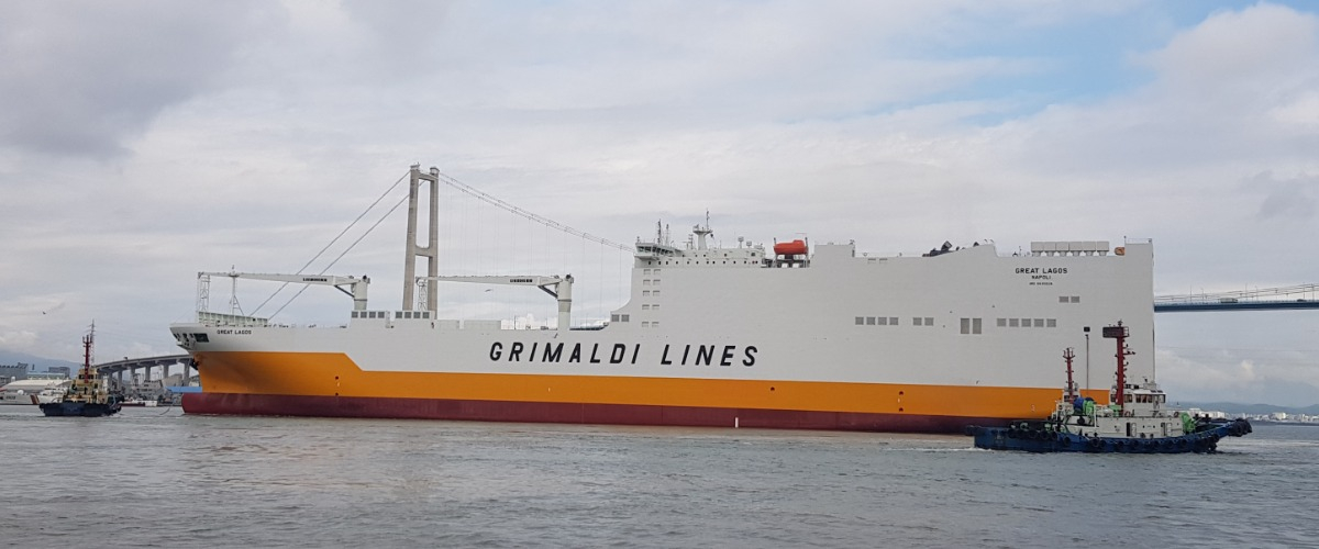 Gruppo Grimaldi, consegnata la Great Lagos